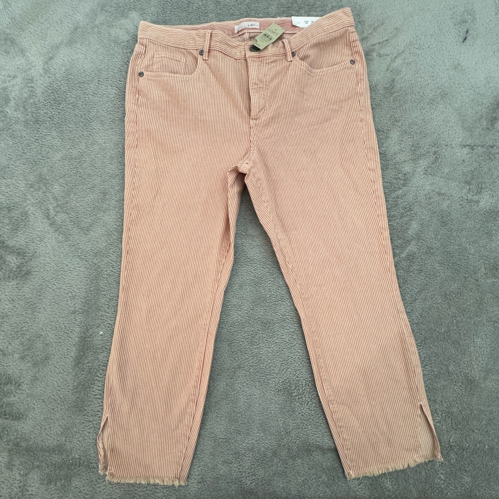 NWT Loft Pants‎ Women's Size 12P (32in. x L24in.) Raw Hem Skinny Crop